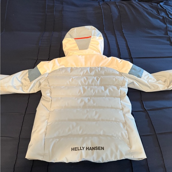 Helly Hansen Blue and White Puffer Jacket - Picture 2 of 4